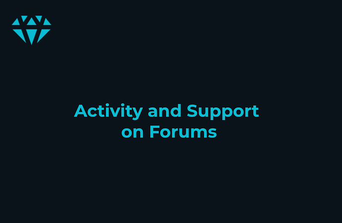 activity and support on forums